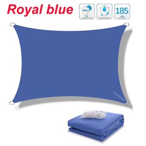 Multi colored waterproof sunshade sail for outdoor gardens beaches camping terraces swimming pools tents and awnings