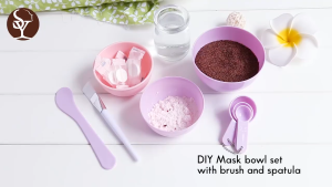 4 IN 1 DIY Beauty Tools Facial Mask Mixing Bowl Face Mask Mixing Tool Brush Spoon Mask Bowl Set 面膜工具