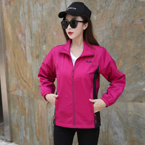 Spring Autumn Short Jacket Winter Coat Medium Length Windbreaker Sport Fleece Top Mom Work Team Cotton Clothes Korean Style Commute
