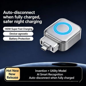 Smart Full Charge Self-Cut Type-C Adapter Universal Auto Disconnect for Night Charging Overcharge Prevention Separator