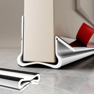 1PC 93cm Adjustable Door Gap Weather Strip PVC Triple Seal Soundproof Windproof Bottom Seal Self Adhesive for Doors Gaps