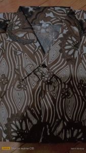 Kemeja Batik Pria Mewah Motif Semar Coklat Batik TRENDY Size M L XL XXL Seragam Batik Cowok Murah