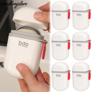 ภาชนะใส่กระเป๋าโน้ตบุ๊คจานรองสบู่พลาสติกพร้อมฝาปิดกล่องใส่สบู่ทนทานปิดผนึกอย่างดีออแกไนเซอร์สำหรับห้องน้ำกลางแจ้งในบ้านการเดินป่า