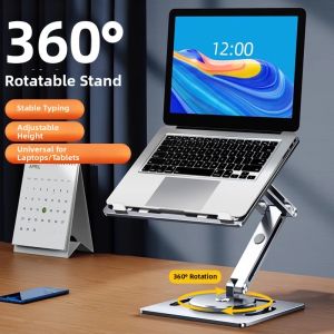 Xuenair | 360 Degree Rotatable Adjustable and Foldable Standing Laptop Desk Heat Dissipation Aluminum Alloy