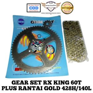 GEAR GIR SET 60T BELAKANG 12T DEPAN RX KING JUPITER Z MX VEGA R NEW FORCE 1 F1 ZR
