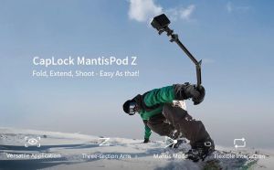 PGYTECH Caplock Mantispod Z ขาตั้งกล้องขาเดียว3ทางมือจับสำหรับ GoPro Hero 12 11 Insta360 /Dji Osmo Action 4/3 พ็อกเก็ต3