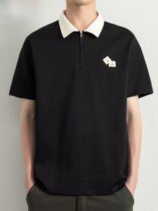 HENGYUANXIANG | Hengyuanxiang Mens Short Sleeve Polo Shirt Casual Flip Collar Ice Sensation Versatile Summer New Style Fashion Urban Cotton Blend