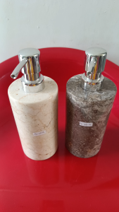 Soap-Shampoo Dispenser Marble - Dispenser Sabun Marmer - Dispenser Sampo Marmer