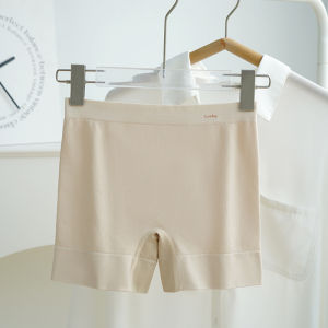 Summer Thin Ice Silk Safety Pants High Waist Abdomen Shaping Boxer Briefs Ladies Underwear Breathable Base Layer Pants