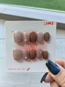 10 PCS PRESS ON NAILS. HANDMADE NAILS SIZE L