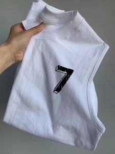 Áo Vest Cotton Mỹ Mùa Hè in Chữ Phong Cách Giản Dị Không Tay Thể Thao Rộng Rãi Thời Trang Áo Chui Đầu Cổ Tròn
