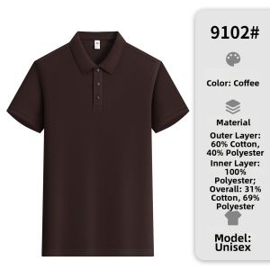 Custom Logo Print Cotton Polo Shirt for Business and Groups