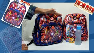 TAS SEKOLAH RANSEL ANAK LAKILED LAMPU NYALA/ TAS ANAK KARAKTER AVENGERS IRONMAN/ TAS SEKOLAH ANAK MARVEL PAUD-TK