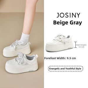 Josiny | Heel-Height Increasing Thick Sole Board Shoes Summer Mesh Design
