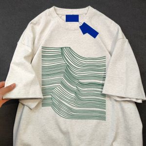 Retro American Short Sleeve T-Shirt Pure Cotton Casual Heavyweight Men Women Summer Sport Couple Tops round Neck Cool Feeling