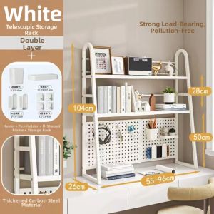 Adjustable Multi-level Desktop Storage Rack