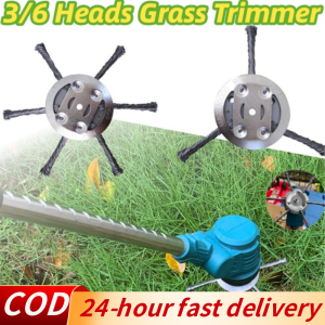 【High Quality 】 6Head  Steel Wire Grass Trimmer Heads Weed Eater Blades Steel Razor Mower Weed Brush Cutter  Lawn Mower Gardening Tools