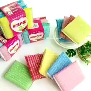 PROMO 4pcs Sponge Cuci Piring Warna Warni