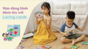 Đồ Chơi Xỏ Dây Lacing Cards - Bộ 10 Thẻ Động Vật Khủng Long Phương Tiện Giao Thông Dành Cho Bé Từ 3 Tuổi - Lalala Baby
