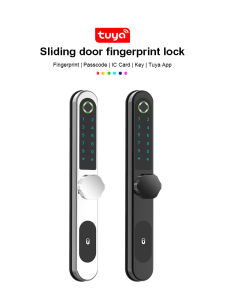 Fingerprint Lock Outdoor Gate Sliding door Lock Tuya App RFID Code Keyless Smart Lock Digital Electronic Door Lock for Glass Door