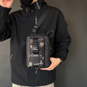 Comelnya Chest Bag Durable Multi-Compartment Outdoor Travel Daily Beg Dada Pelbagai Ruang Tahan Lasak Mengembara Harian