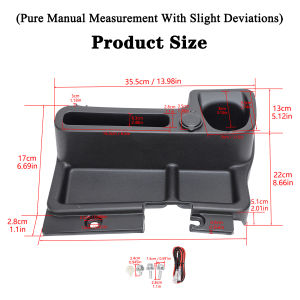 Car Center Console Storage Box Cup Holder Organizer Tray for Toyota Land Cruiser LC70 71 75 76 79 LC78 2009-2020 Accessories