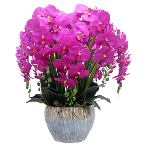 PU Large Faux Butterfly Orchid Living Room/Entrance Decoration Flower Extra Large