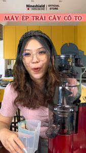 Máy ép chậm trái cây cổ to Nineshield ép hoa quả mạnh mẽ lọc sạch bã công nghệ ép lạnh KBF8S - Bảo hành 1 năm