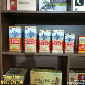 Hồng sâm củ khô hộp thiếc Bio hàn quốc chính hãng hộp 150g - Sâm hộp sắt tăng thể lực phòng ung thư