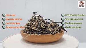 Nấm Mèo Sợi - Nấm Mộc Nhĩ Thái Sợi Tiện Lợi Nhanh Chóng - Nấm Xanh