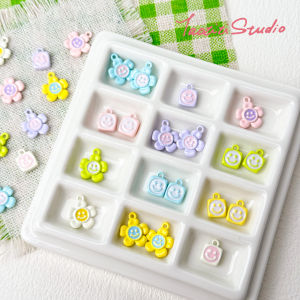 ลูกปัดหัวใจรูปใบไม้สุภาพบุรุษ DIY ทำมือ ลูกปัดห้อยสร้อยคอ สร้อยข้อมือ อุปกรณ์ทำเครื่องประดับ ลูกปัดโลหะผสม