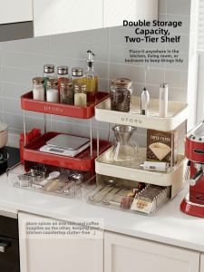 SHELI | Double Layer Drawer Open Storage Rack Drying Cup Stand