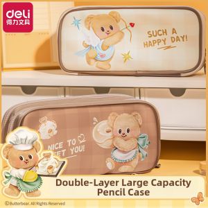 deli | Cute High Capacity Pencil Case Dual-Layer