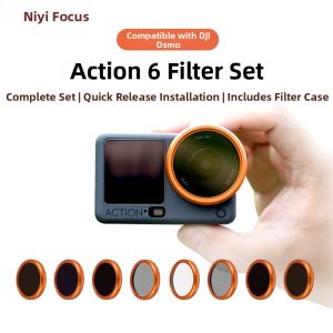 NiYi Focus | Quick Release CPL ND Black Mist Star Filters for Action Camera