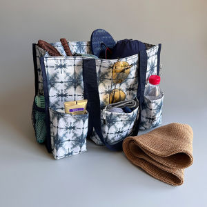 Large Capacity Water-Resistant Nylon Tote Bag for Picnic Camping Beach Shopping Canada Export Original Single Luggage Bag