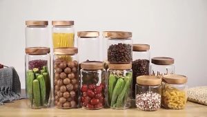 CONTAINER SHOP Acacia Lid Glass Jar: A Multi-Use Kitchen Storage Solution