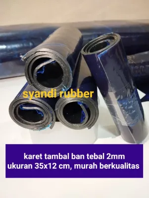 TERMURAH 2MM KARET TAMBAL BAN/UKURAN 35X12CM/KANISIR/ANTI BAN BOCOR