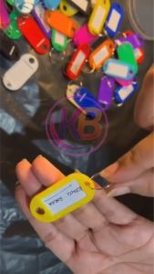 1 Box (50 Pcs) Gantungan kunci / Gantungan ring lebel / Key name tag / Key chain lebel / Keep Blessing