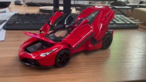 D iecast รุ่นรถของเล่น1:22สำหรับ Rafa ด้วยเสียงและแสง pullback ประตูเปิดตกแต่งเก็บโลหะรถโหมด