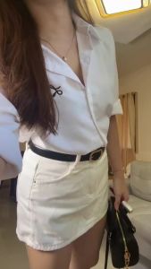 Korean Style Long Sleeved Blouses For Women Bow Embroidered Shirts