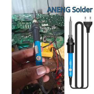 PROMO TERBARU ANENG Solder 80W 60W 30W Listrik Adjustable Temperature Fast Heating EU Plug Cepat Panas - SL104