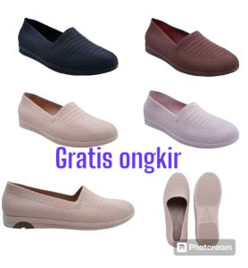 sepatu karet wanita hak tebal dari porto