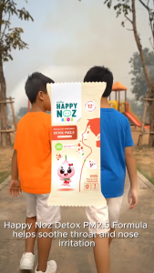 Happy Noz Official PM2.5 Detox Patch for Baby & Kids | Air Pollution Dust & Throat Relief Sticker