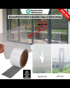 ScreenFix Pro Patch & Seal Kit | Screen Repair Tape Anti-Mosquito Patch Tape Window Net Anti Dengue Mesh Adhesive Repair