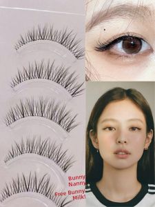 Korean Style Cat Eye False Eyelashes Transparent Bendable Single Piece Longevity Baby Curl for a Natural Look Beauty Tools