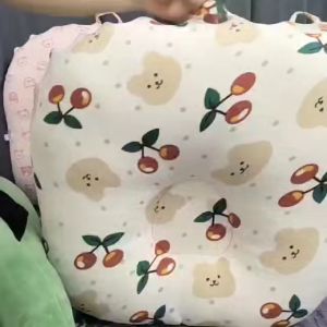 Gối chống trào ngược xô muslin êm ái dành cho bé sơ sinh xô muslin sợi organic ảnh thật sản phẩm