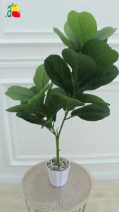 TANAMAN ARTIFICIAL DAUN KETAPANG 2 CABANG 80CM B8385 DAUN PLASTIK DEKORASI RUMAH