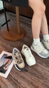 LURAD Sneakers Wanita Beige Sepatu Cewek Bertali Sepatu Cewek Daily Sepatu Wanita Daily Casual OOTD Shoes Sneakers Wanita Foot Wear Hitam Khaki Beige WL2482