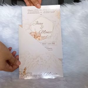 Personalized Pocket Envelope for Wedding Birthday Invitation 4R and 5R Glossy | 230gsm