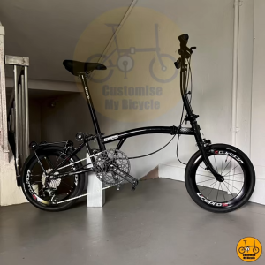 Crius Trifold 18” 𝗠𝗥𝗧/𝗕𝘂𝘀-𝗙𝗿𝗶𝗲𝗻𝗱𝗹𝘆 Shimano 10s 𝗘𝗮𝘀𝘆 𝗣𝘂𝘀𝗵𝗶𝗻𝗴 Folding Bicycle Brompton Black
